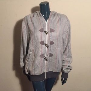 Men's Couture Style Hooded Wool Jacket Sz 44